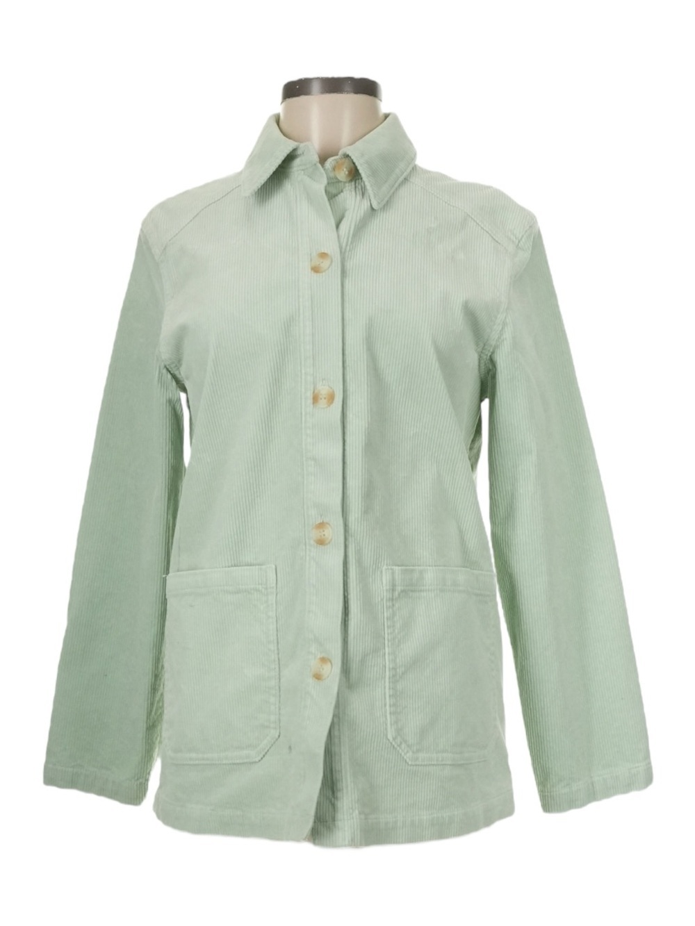 & Other Stories Adele Corduroy Jacket Mint Green Organic Cotton EU34 US XS